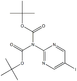 N,N'-DiBoc-2-aMino-5-iodo-pyriMidine 结构式