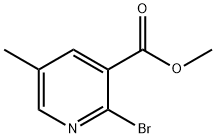 2-溴-5-甲基烟酸甲酯 结构式