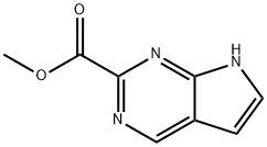 7H-吡咯并[2,3-D]嘧啶-2-甲酸甲酯 结构式