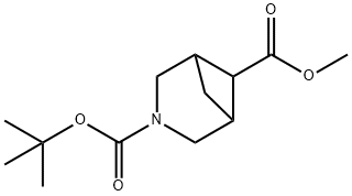 3-BOC-3-氮杂双环[3.1.1]庚烷-6-羧酸甲酯 结构式