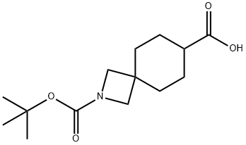 2-[(叔丁氧基)羰基]-2-氮杂螺[3.5]壬烷-7-羧酸 结构式