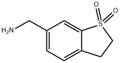 (1,1-Dioxo-2,3-dihydro-1H-benzo[b]thiophen-6-yl)MethylaMine 结构式