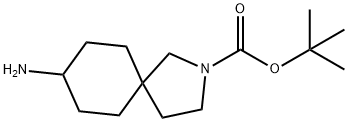 8-氨基-2-氮杂螺[4.5]癸烷-2-甲酸叔丁酯 结构式