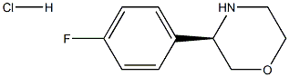 (R)-3-(4-氟苯基)吗啉盐酸盐 结构式