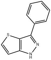 3-phenyl-1H-thieno[3,2-c]pyrazole 结构式