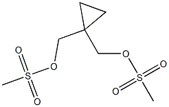 环丙烷-1,1-二基双(亚甲基)二甲磺酸盐 结构式