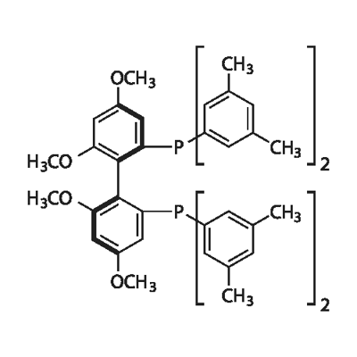 (R)-2,2'-双[双(3,5-二甲基苯基)膦基]-4,4',6,6'-四甲氧基联苯 结构式