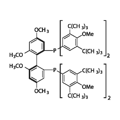 (R)-2,2'-双[双(3,5-二-叔-丁基苯基-4-甲氧基)膦基]-4,4',6,6'-四甲氧基联苯 结构式