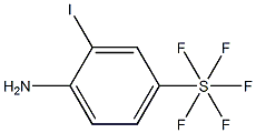 2-碘-4-(无氟硫代)苯胺 结构式