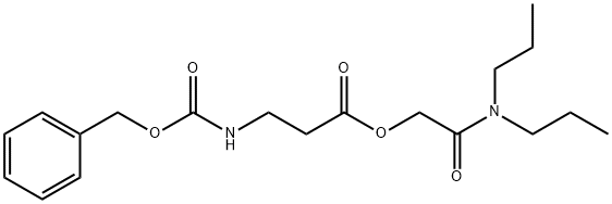 3-benzyloxycarbonylaMino-propionic acid dipropylcarbaMoylMethyl ester 结构式