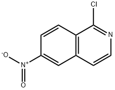 1-氯-6-硝基异喹啉 结构式