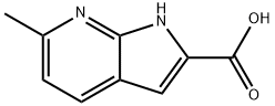 6-Methyl-7-azaindole-2-carboxylic acid 结构式