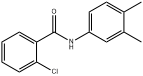 2-氯-N-(3,4-二甲基苯基)苯甲酰胺 结构式