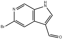 5-溴-6-氮杂吲哚-3-甲醛 结构式