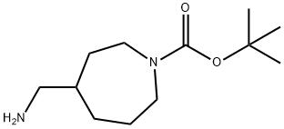 1-BOC-高哌啶-4-甲胺 结构式