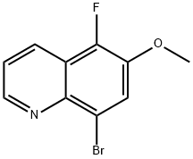 8-溴-5-氟-6-甲氧基喹啉 结构式