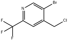 5-BroMo-4-(chloroMethyl)-2-(trifluoroMethyl)pyridine 结构式