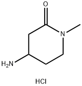 4-氨基-1-甲基-哌啶-2-酮盐酸盐 结构式