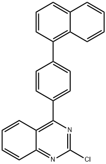 2-氯-4-[4-(1-萘基)苯基]-喹唑啉 结构式