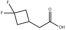 2-(3,3-二氟环丁基)乙酸 结构式