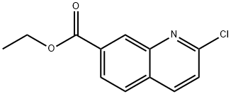 2-氯喹啉-7-甲酸乙酯 结构式