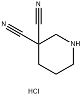 哌啶-3,3-二甲腈盐酸盐 结构式