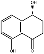 (4R)-3,4-二氢-4,8-二羟基-1(2H)-萘酮 结构式