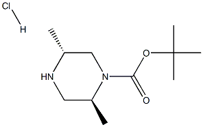 (2S,5R)-1-N-BOC-2,5-二甲基哌嗪 结构式