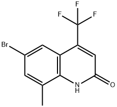 6-溴-8-甲基-4-(三氟甲基)-2(1H)-喹啉酮 结构式