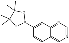 7-频哪醇硼酸酯喹唑啉 结构式