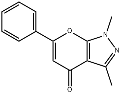 1,3-二甲基-6-苯基吡喃[2,3-C]吡唑-4(1氢)-酮 结构式