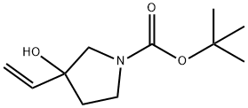 TERT-BUTYL3-HYDROXY-3-VINYLPYRROLIDINE-1-CARBOXYLATE 结构式