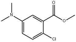 2-氯-5-二甲氨基苯甲酸甲酯 结构式