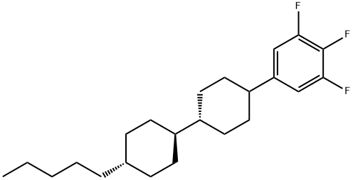 反,反-4'-戊基-4-(3,4,5-三氟苯基)双环己烷 结构式