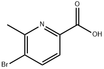 3 - 溴-2 - 甲基吡啶-6 - 羧酸 结构式