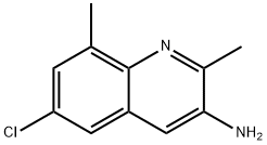 6-氯-2,8-二甲基喹啉-3-胺 结构式