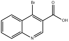 4-溴喹啉-3-羧酸 结构式