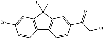 1-(7-溴-9,9-二氟-9H-芴-2-基)-2-氯乙酮 结构式
