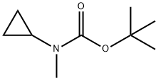N-环丙基-N-甲基氨基甲酸叔丁酯 结构式