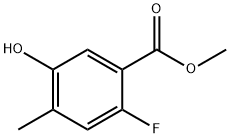 2-氟-5-羟基-4-甲基-苯甲酸甲酯 结构式