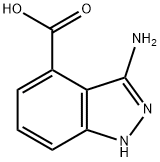 3-氨基-1氢-吲唑-4-羧酸 结构式