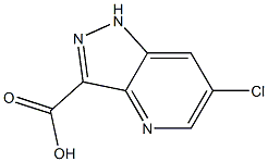 6-氯-1H-吡唑并[4,3-B]吡啶-3-羧酸 结构式
