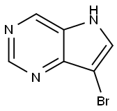 7-溴-5H-吡咯并[3,2-D]嘧啶 结构式
