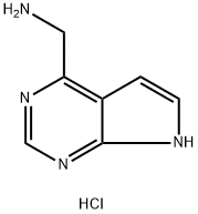 4-甲胺基-7H-吡咯[2,3-D]嘧啶盐酸盐 结构式