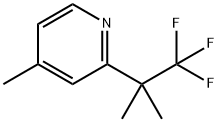 4-甲基-2-(1,1,1-三氟-2-二甲基-2-乙基)吡啶 结构式