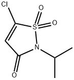 2-异丙基-5-氯-1,1-二氧代异噻唑-3(2H)-酮 结构式