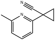 1-(6-Methylpyridin-2-yl)cyclopropanecarbonitrile 结构式