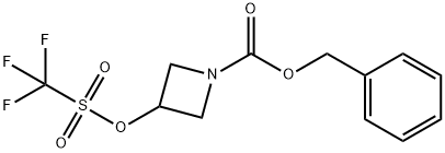 benzyl 3-(trifluoroMethylsulfonyloxy)azetidine-1-carboxylate 结构式