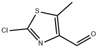 2-氯-5-甲基噻唑-4-甲醛 结构式