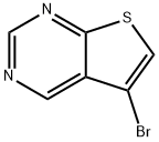 5-溴噻吩并[2,3-D]嘧啶 结构式